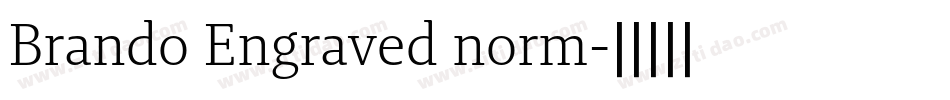 Brando Engraved norm字体转换